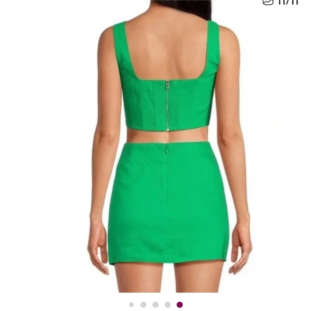 Gianni Bini Michelle Linen Blend Square Neck Sleeveless Corset Top, Sz 8 -- NWT - Picture 9 of 9